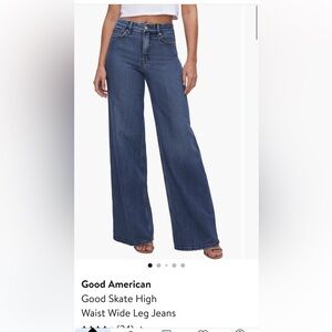 Good American Dark Blue Good Skate Denim Jeans